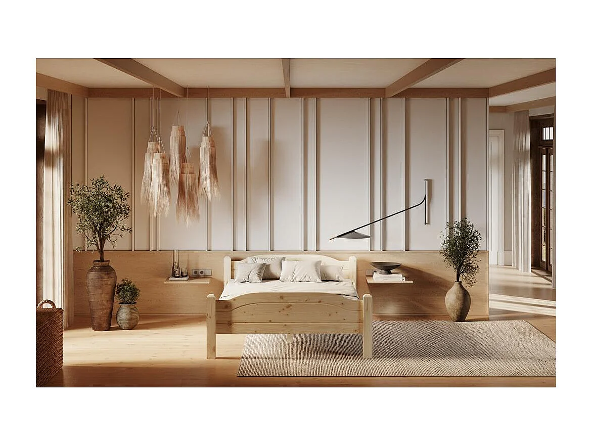 Letto 2.12x1x0.68 m pino LIVA 90