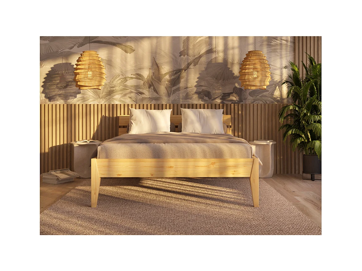 Bett 180x200 cm Kiefer lackiert Torino SL