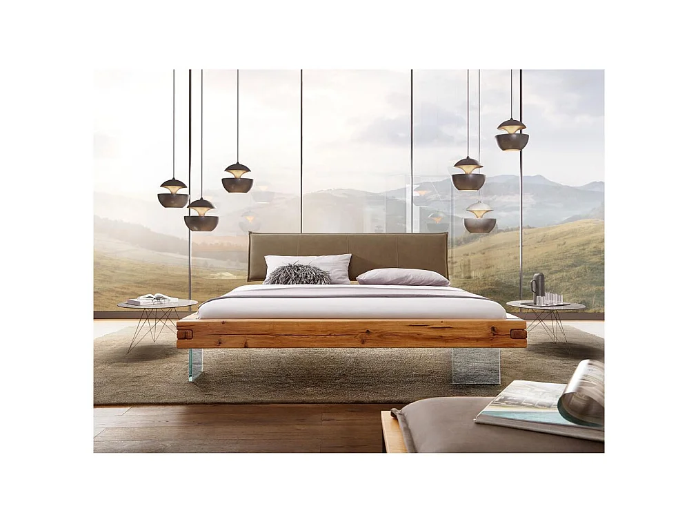 Bett 140x200 cm Eiche Alioth BE-0575