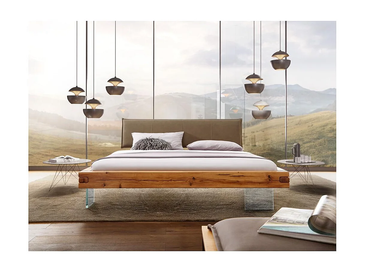 Bed 140x200 cm eiken Alioth BE-0575