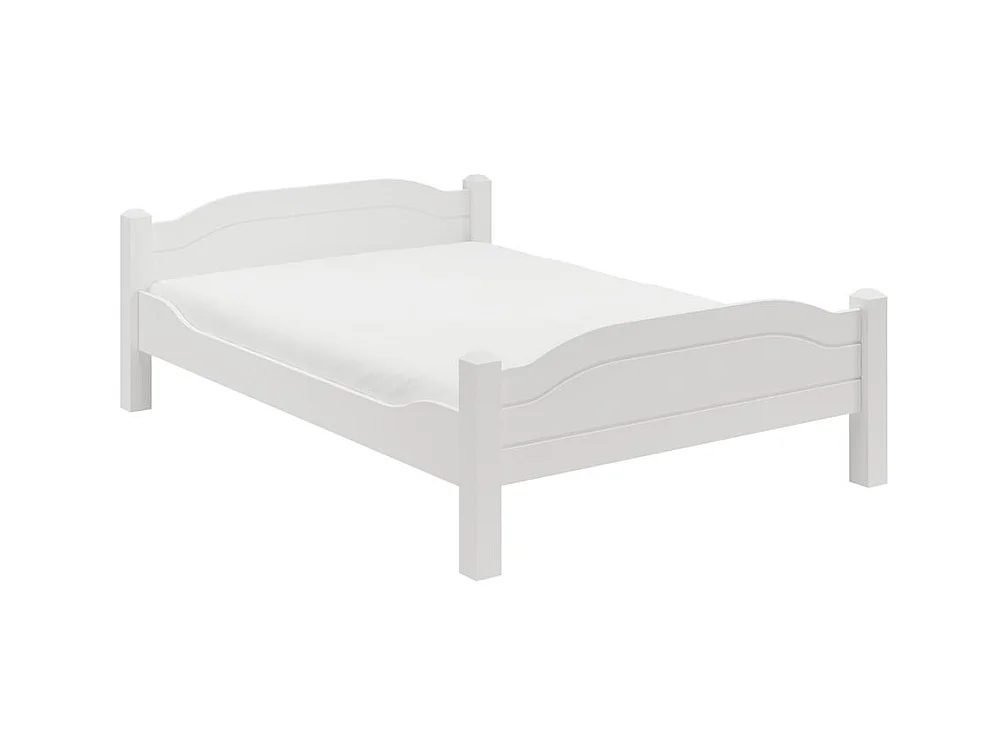Łóżko 212x150x68 cm sosna biała LIVA WHITE 140