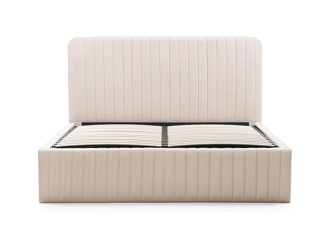 Polsterbett 160x200 cm beige Andre