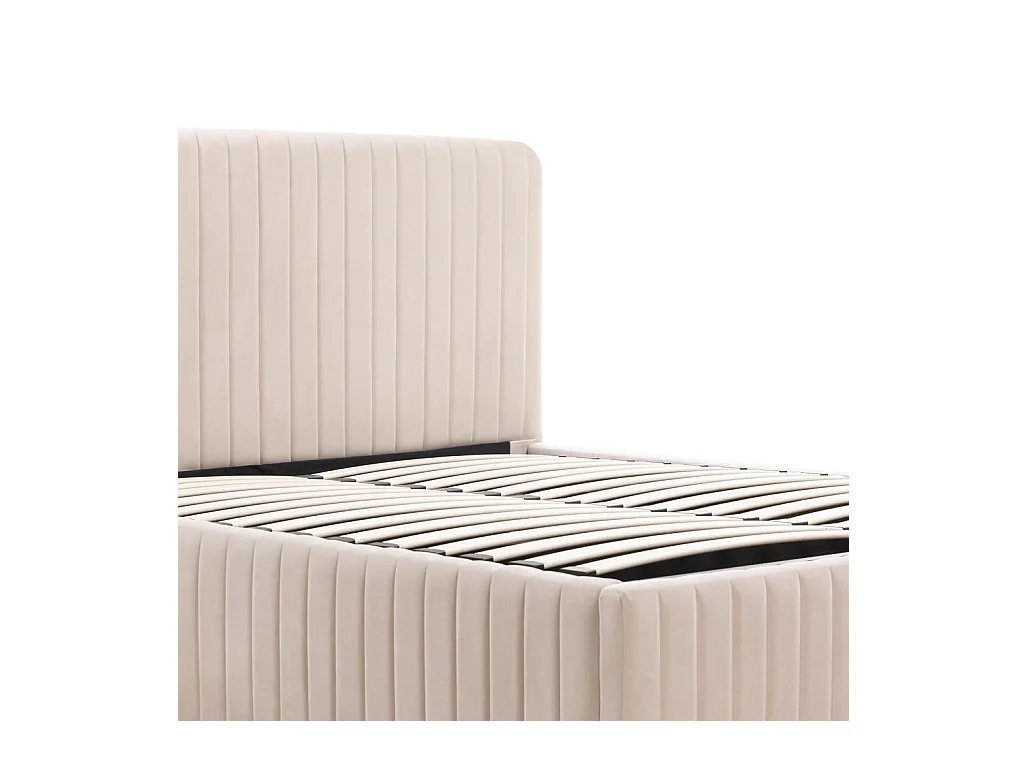 Polsterbett 160x200 cm beige Andre