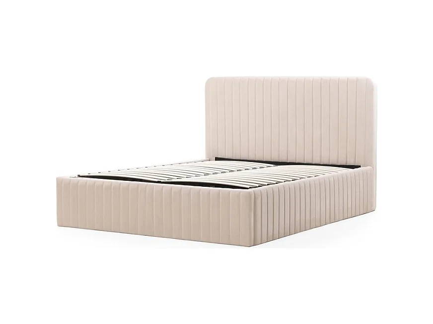 Polsterbett 160x200 cm beige Andre
