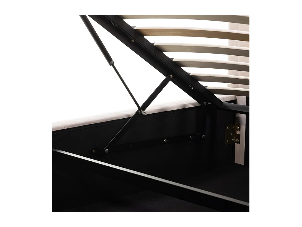 Polsterbett 160x200 cm beige Andre