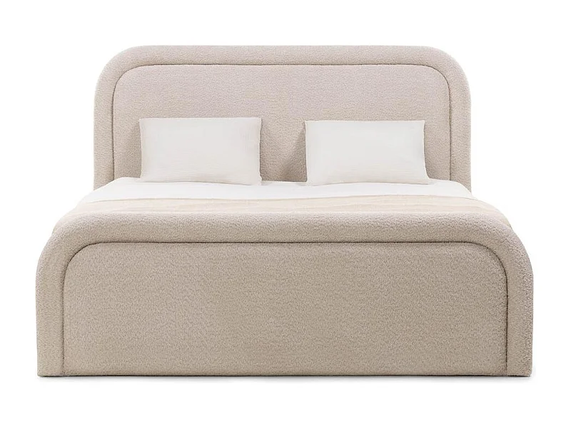 Polsterbett 160x200 cm beige Lorenz