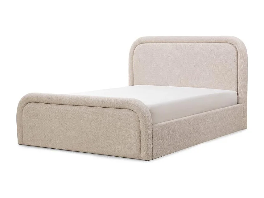 Cama tapizada 160x200 cm beige Lorenz