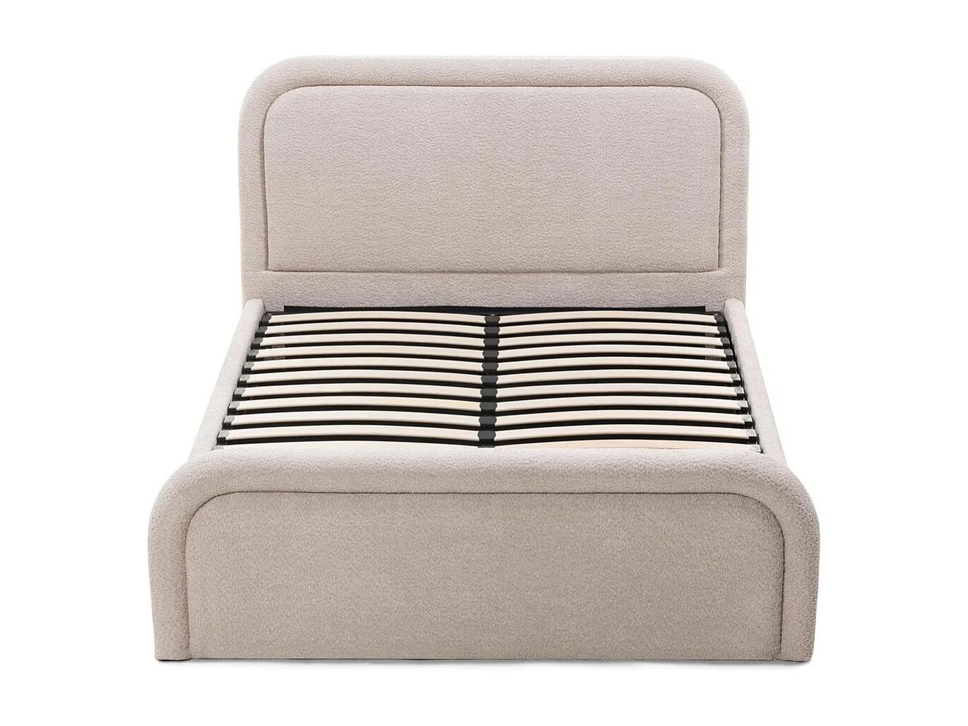 Cama tapizada 160x200 cm beige Lorenz