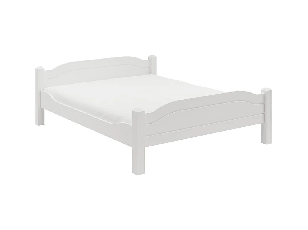Łóżko 212x170x68 cm sosna biała LIVA WHITE 160