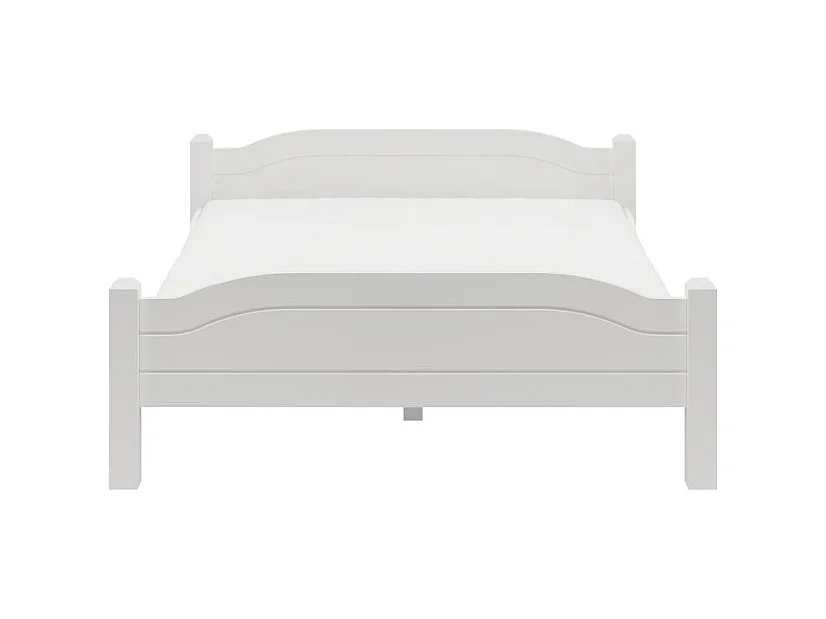 Bett 212x170x68 cm Kiefernholz weiß LIVA WHITE 160