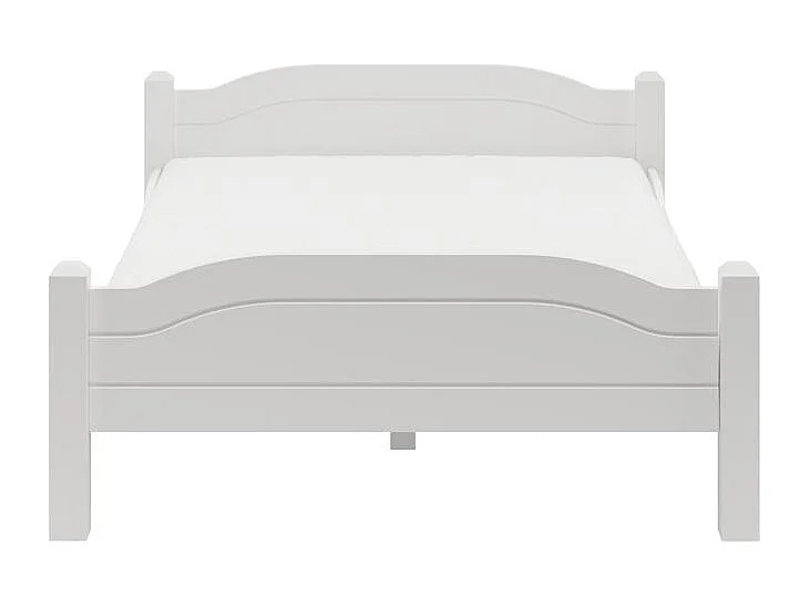 Łóżko 2,12x1x0,68 m biały sosna LIVA WHITE 90