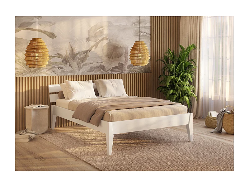 Łóżko 90x200 cm białe Torino SB