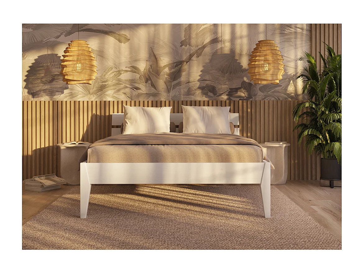 Łóżko 90x200 cm białe Torino SB