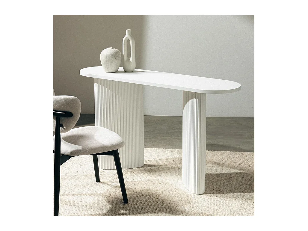 Escritorio 140x40x80 cm blanco Alrequin