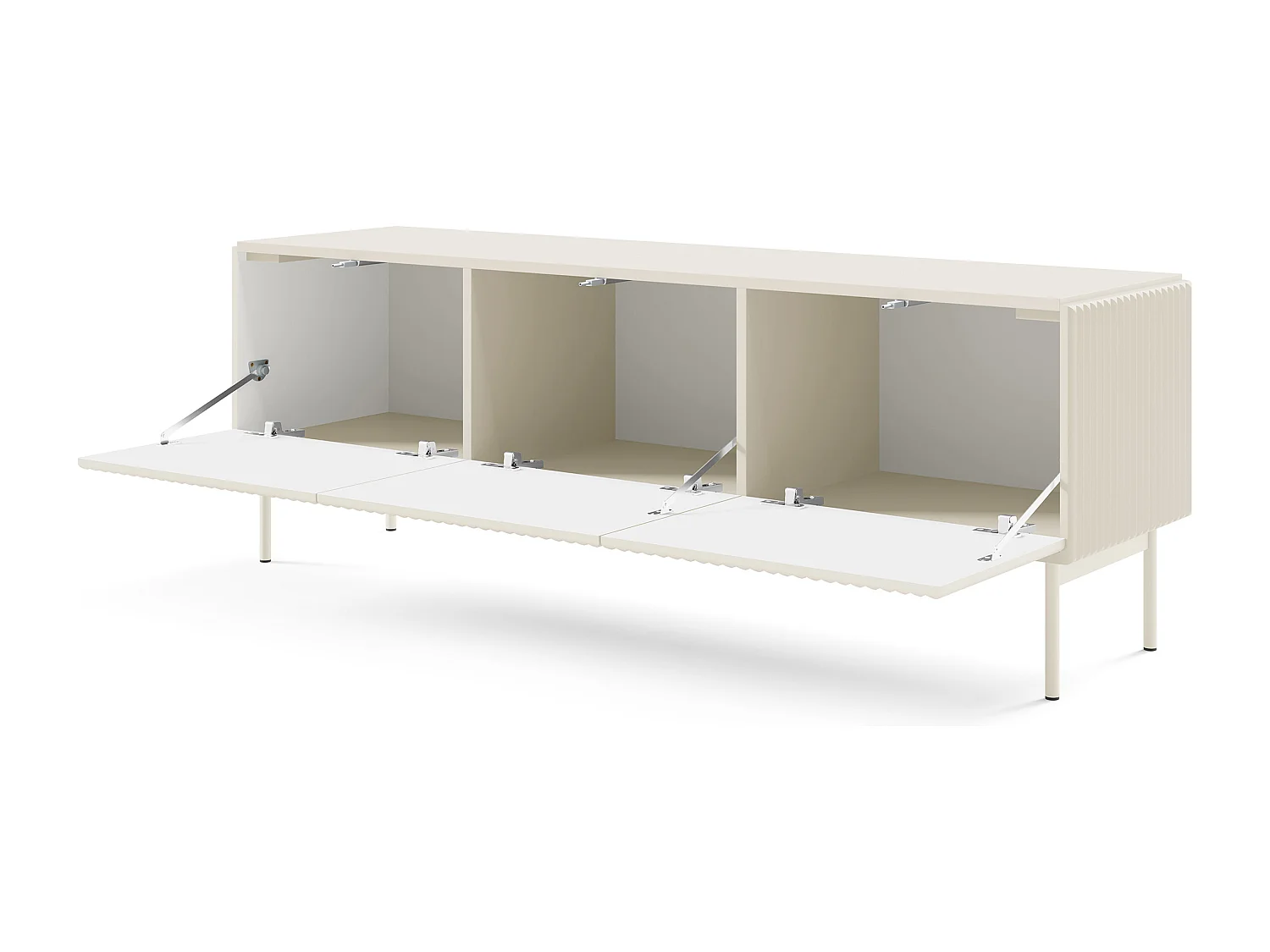 Mobile tv piccolo con anta a ribalta e 3 vani interni cashmere PTVLK28