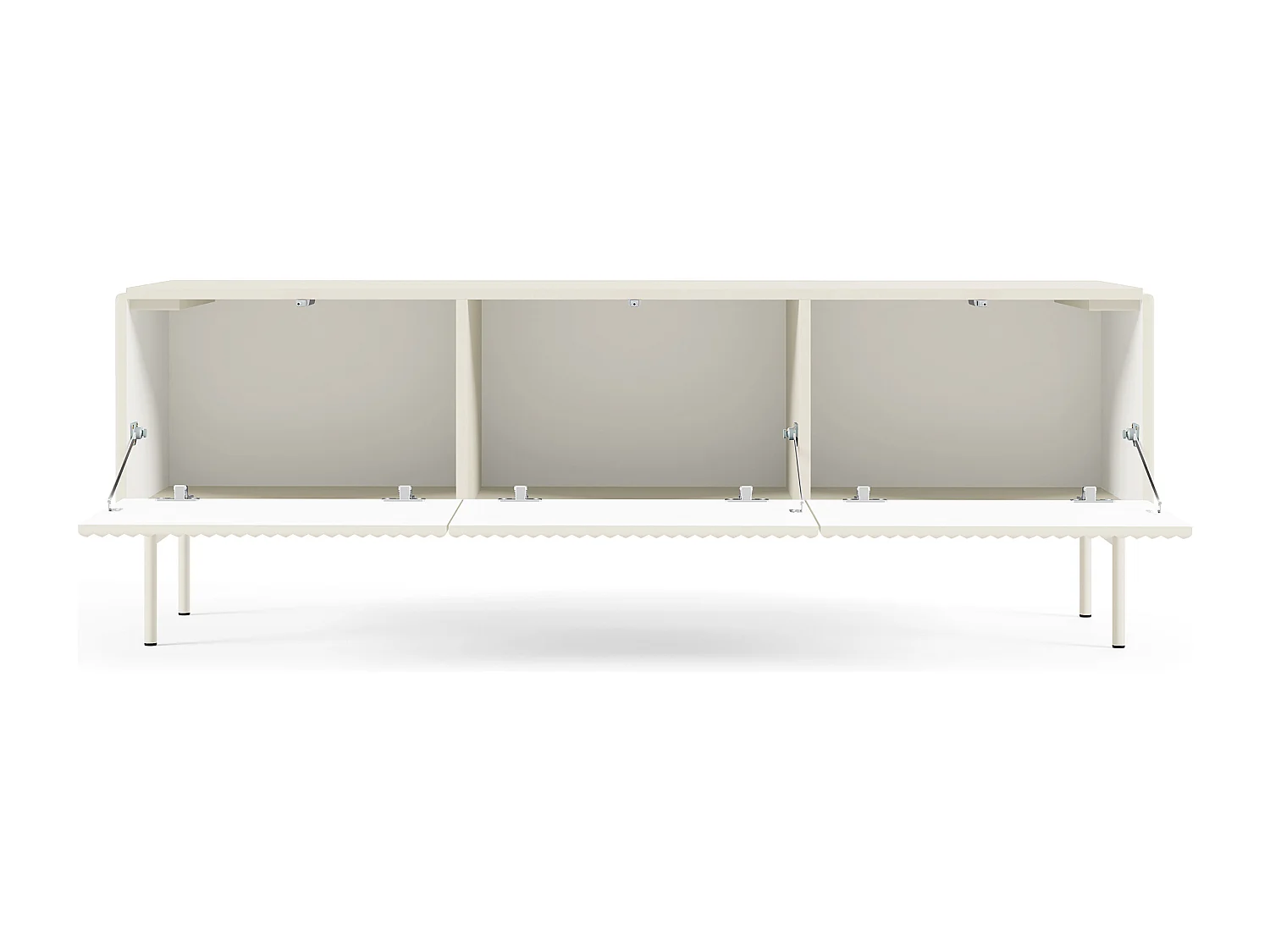 Mobile tv piccolo con anta a ribalta e 3 vani interni cashmere PTVLK28