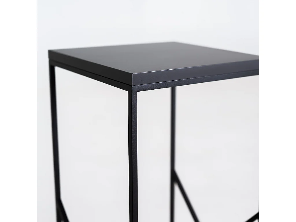 Beistelltisch 0,3x0,3x0,6 m schwarz fancy basic 30