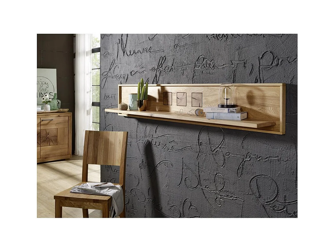 Hängeregal 1,78x0,22x0,3 m Eiche geölt Andromeda WZ-0315