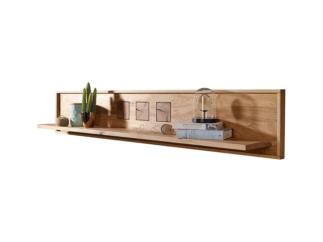 Hängeregal 1,78x0,22x0,3 m Eiche geölt Andromeda WZ-0315