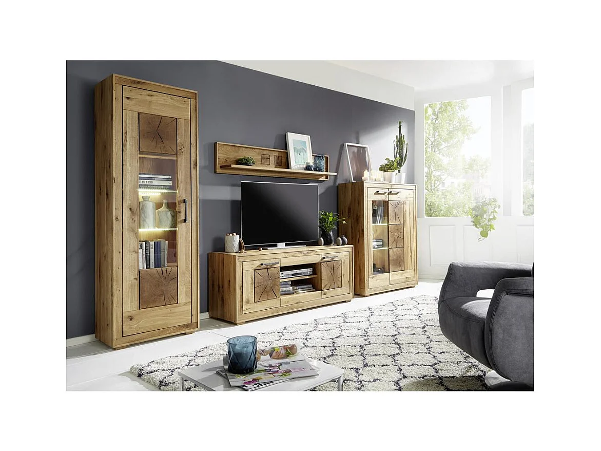 Hängeregal 1,78x0,22x0,3 m Eiche geölt Andromeda WZ-0315