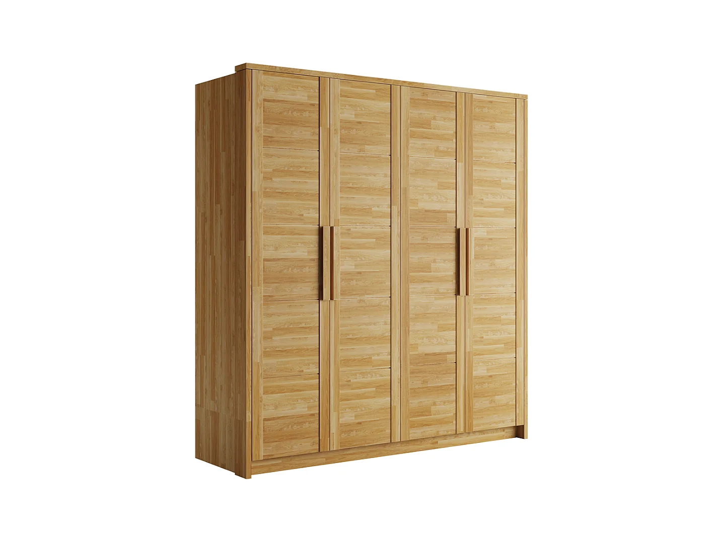 Kleiderschrank 2,03x0,65x2,2 m geölte Eiche Timo 4T WG