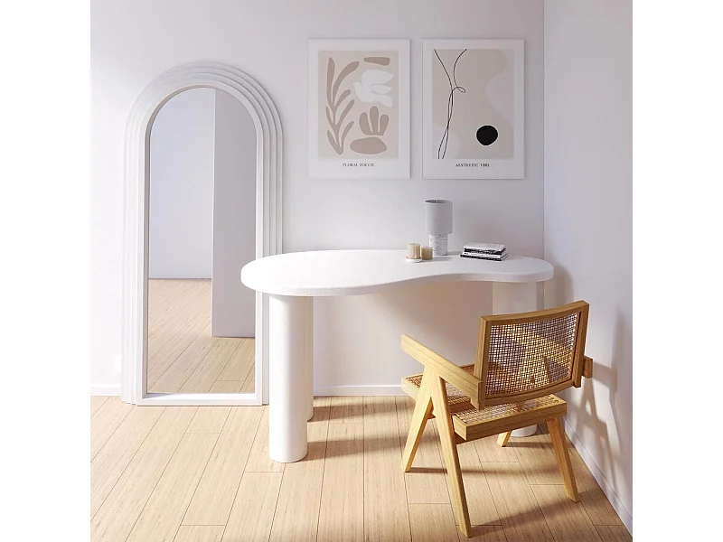 Schreibtisch 140x70x75 cm weiß Molya