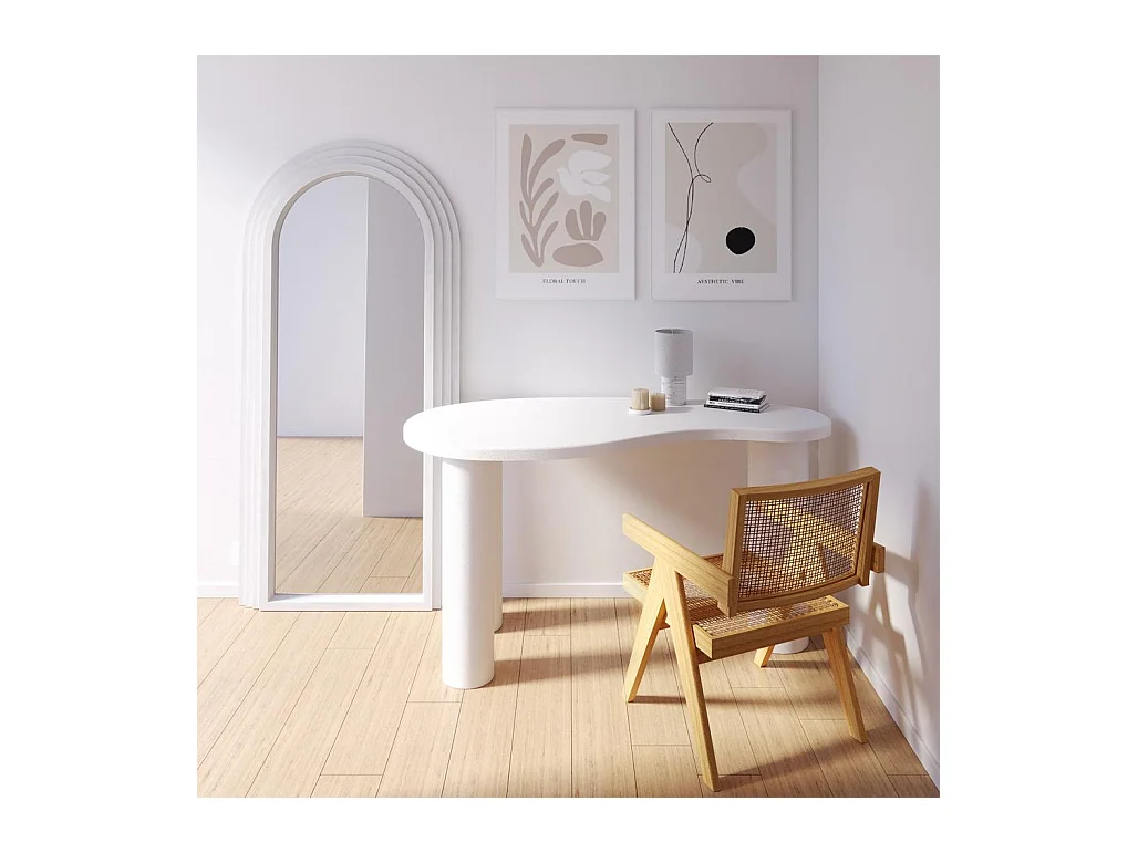 Escritorio 140x70x75 cm blanco molya