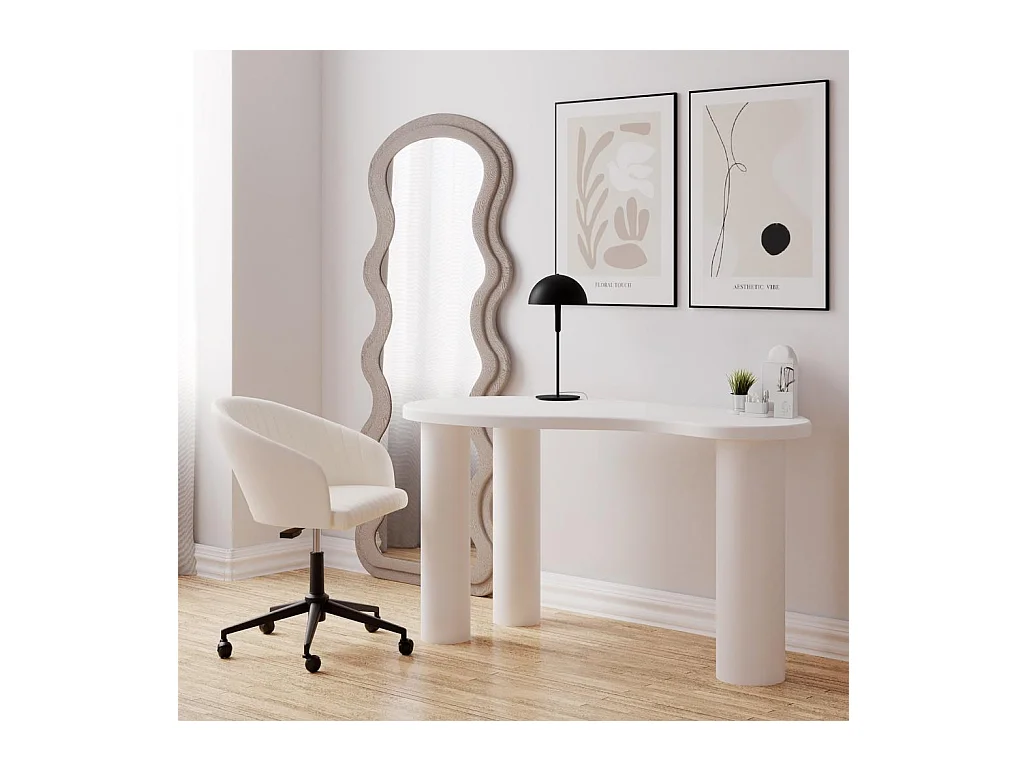Escritorio 140x70x75 cm blanco molya