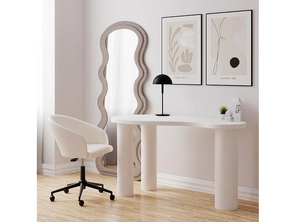 Schreibtisch 140x70x75 cm weiß Molya