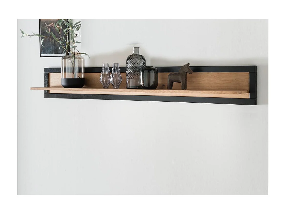 Étagère murale 1.2x0.22x0.24 m Chêne huilé FENDE WZ-0159