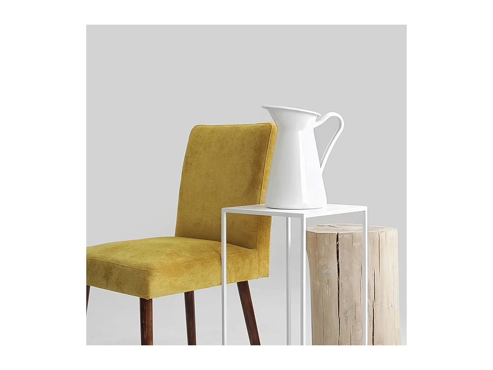 Tavolino da caffè 30x30x60 cm bianco tensio metallo 30