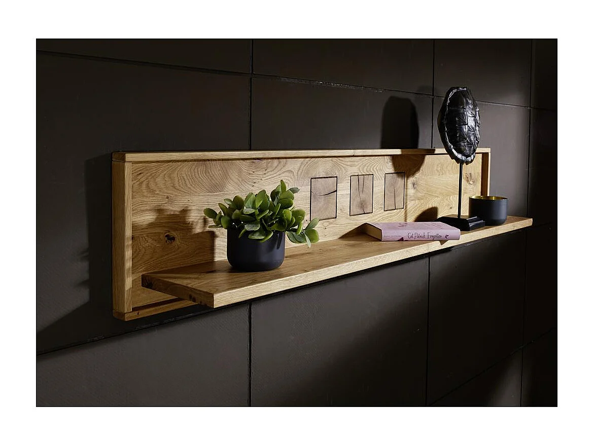 Étagère murale 1.5x0.22x0.3 m chêne huilé andromeda wz-0315