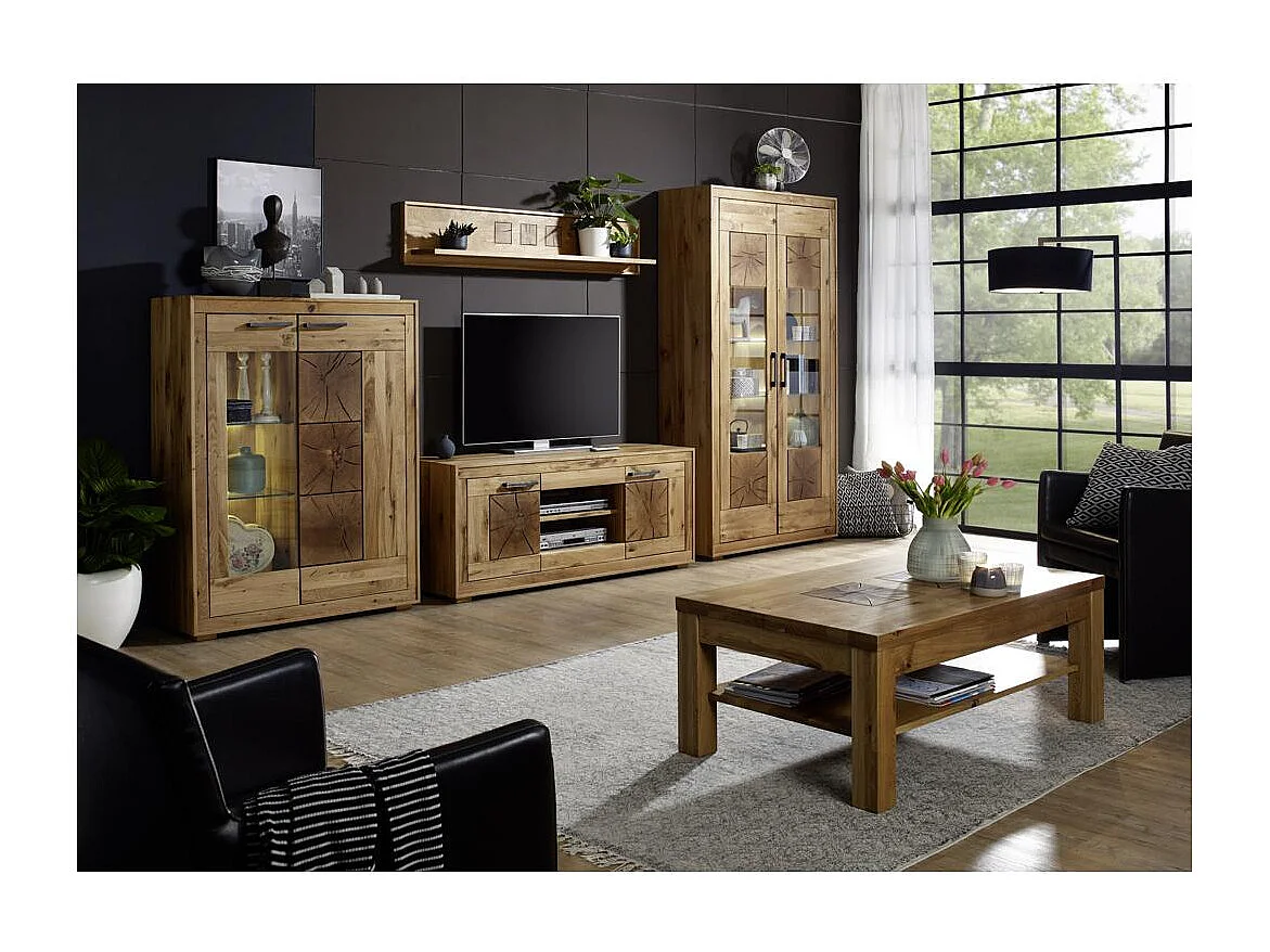 Étagère murale 1.5x0.22x0.3 m chêne huilé andromeda wz-0315