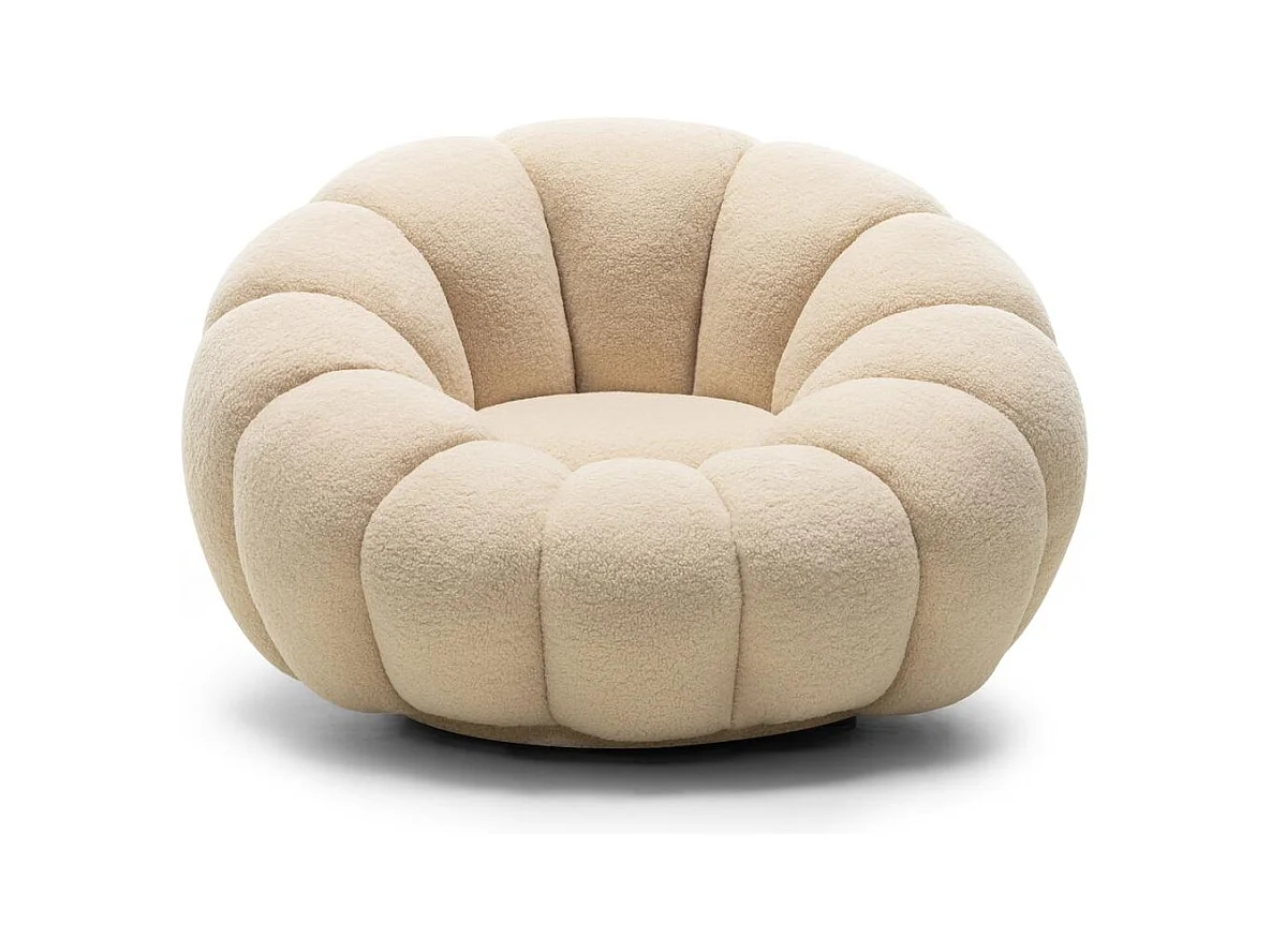 Loungefauteuil 66x100x100 cm beige Loel