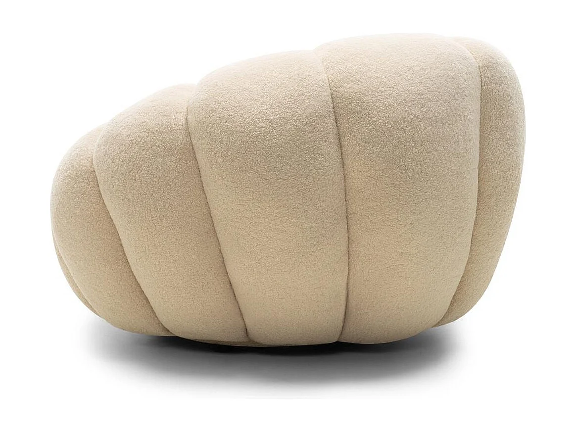 Fauteuil lounge 66x100x100 cm beige Loel