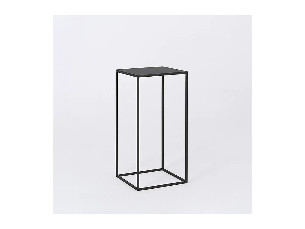 Mesa de centro 30x30x60 cm negro tensio metal 30