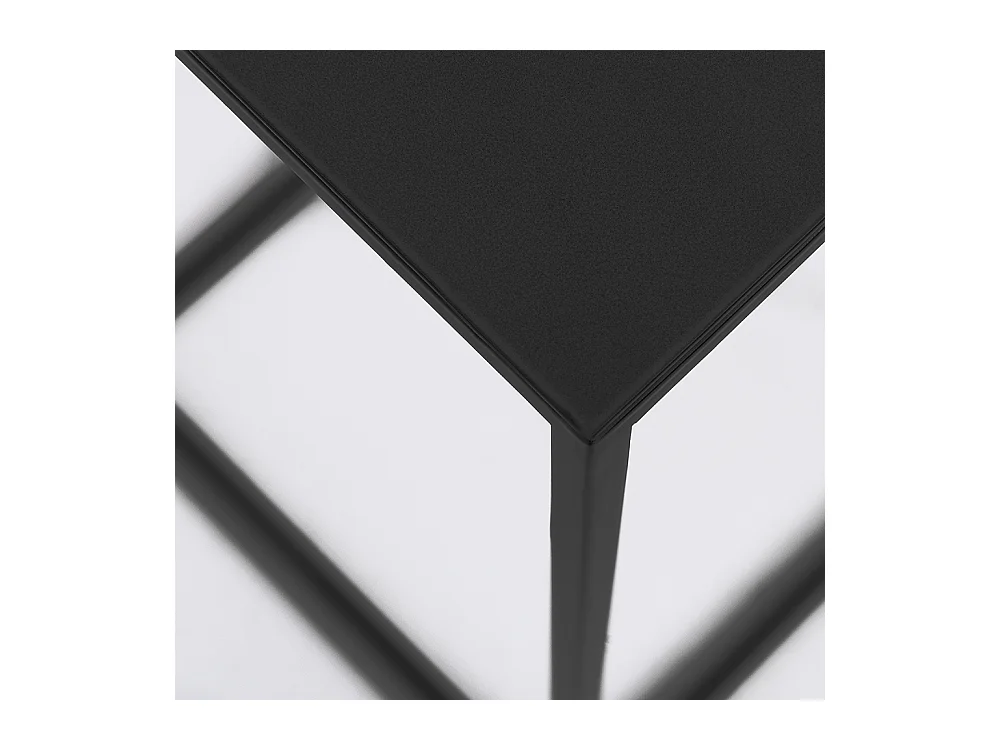 Mesa de centro 30x30x60 cm negro tensio metal 30