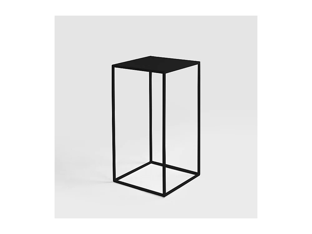 Mesa de centro 30x30x60 cm negro tensio metal 30