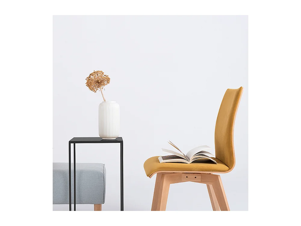 Mesa de centro 30x30x60 cm negro tensio metal 30