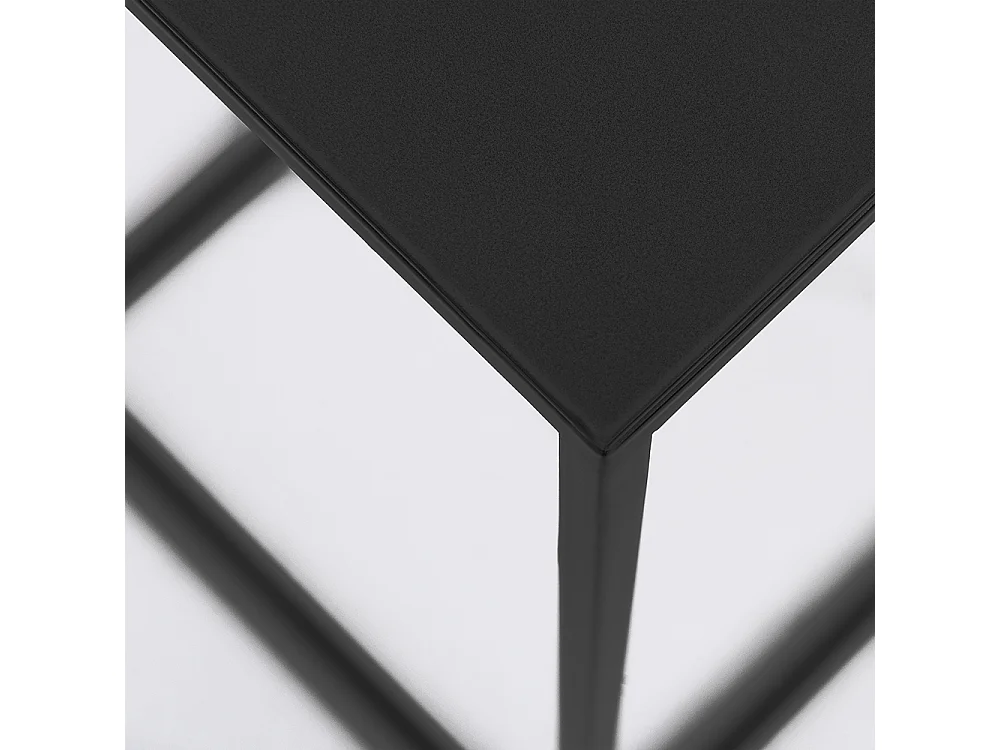 Couchtisch 30x30x60 cm schwarz Tensio Metall 30