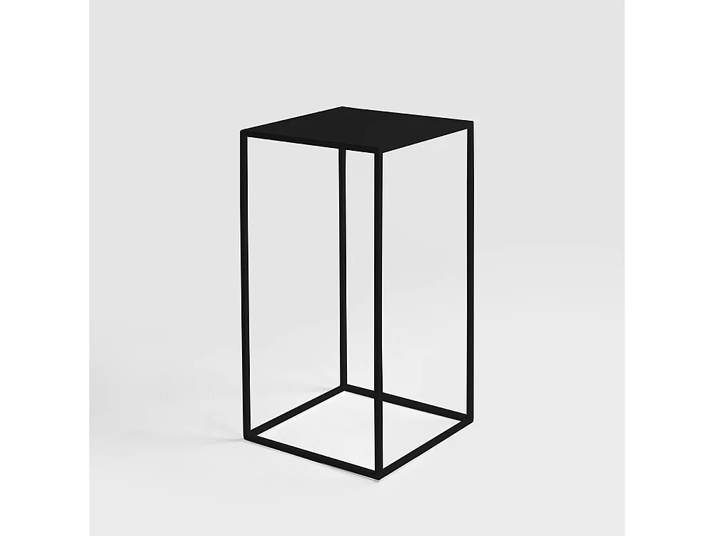 Couchtisch 30x30x60 cm schwarz Tensio Metall 30