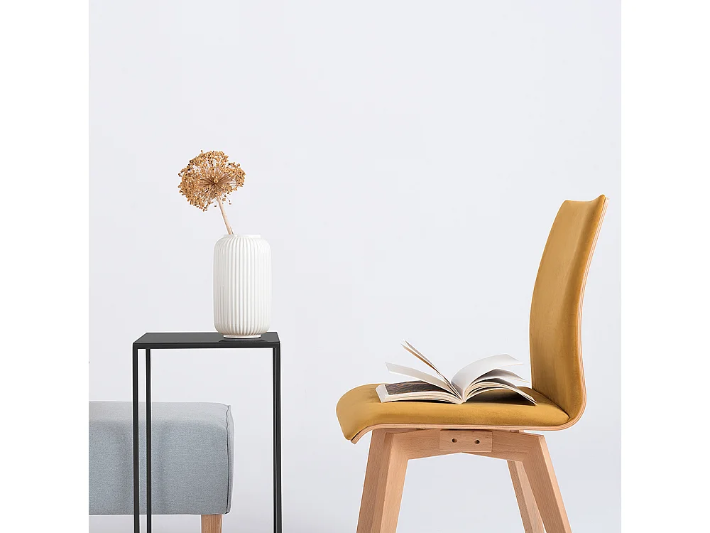 Couchtisch 30x30x60 cm schwarz Tensio Metall 30