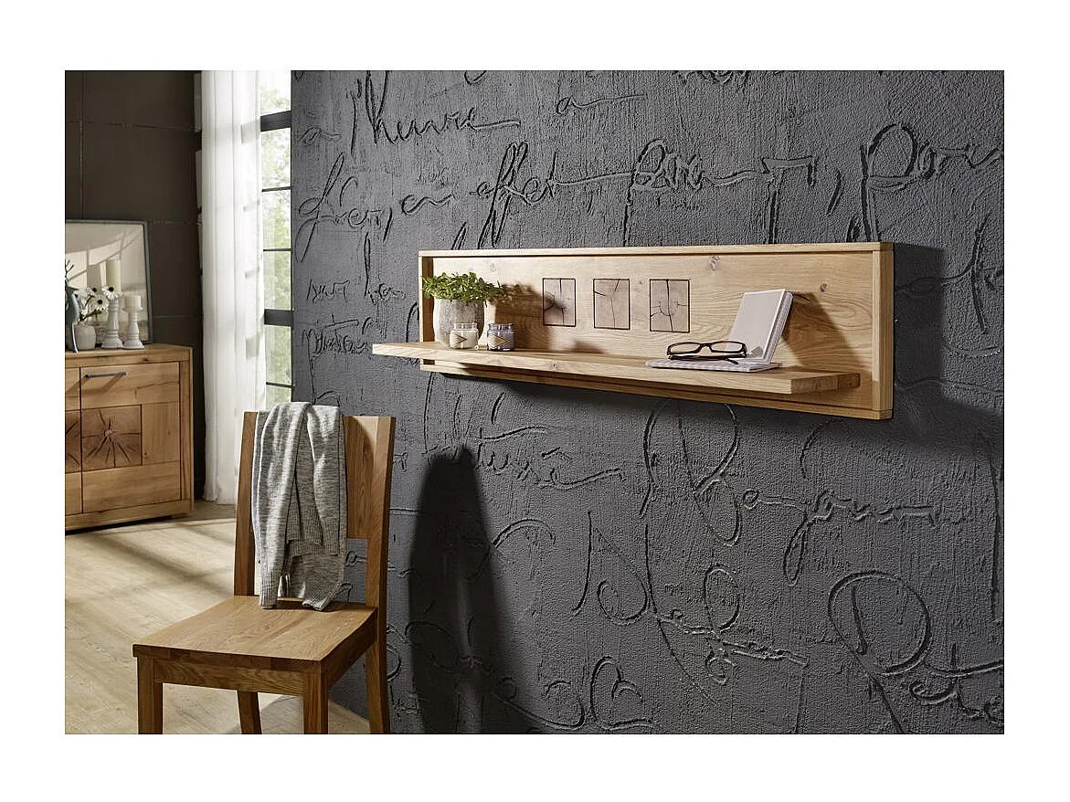 Étagère murale 1,3x0,22x0,3 m chêne huilé andromeda WZ-0315