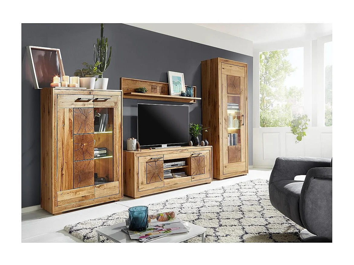 Étagère murale 1,3x0,22x0,3 m chêne huilé andromeda WZ-0315