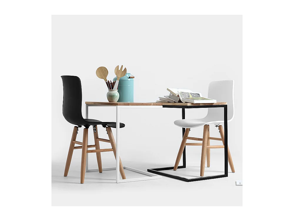 Couchtisch 40x60x60 cm Weiß Lupe 60