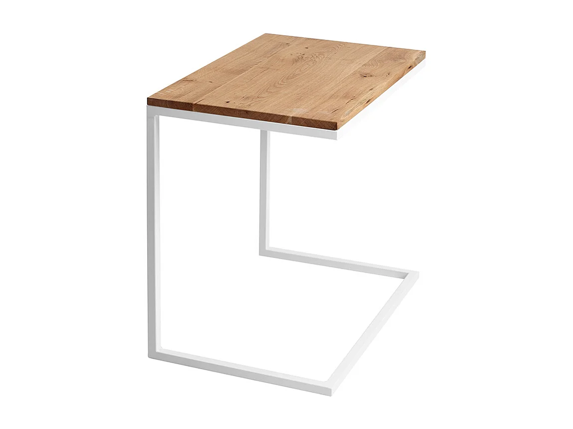 Couchtisch 40x60x60 cm Weiß Lupe 60