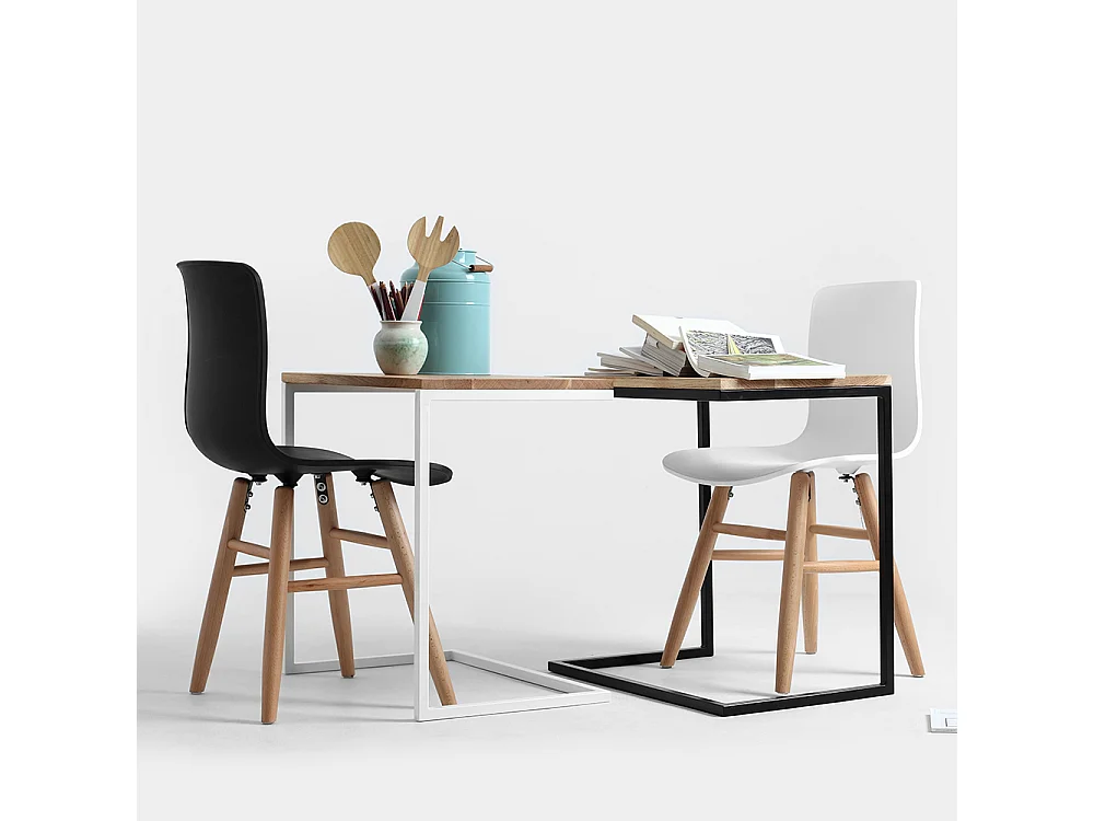 Couchtisch 40x60x60 cm Weiß Lupe 60