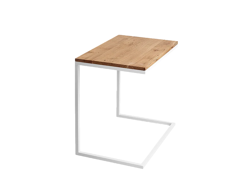 Table basse 40x60x60 cm Blanc Lupe 60