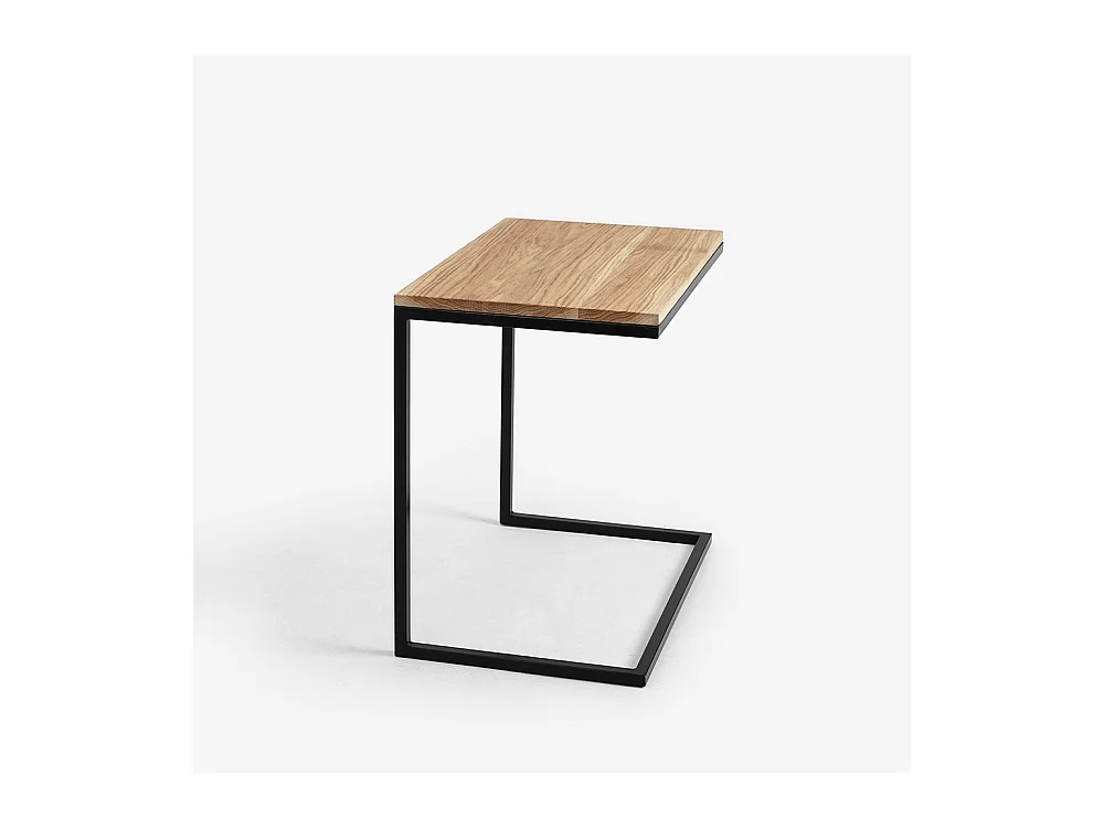 Couchtisch 40x60x60 cm Schwarz Lupe 60