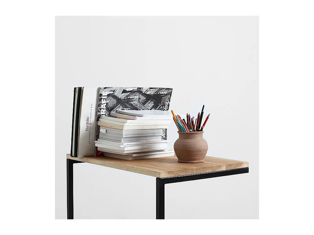 Couchtisch 40x60x60 cm Schwarz Lupe 60